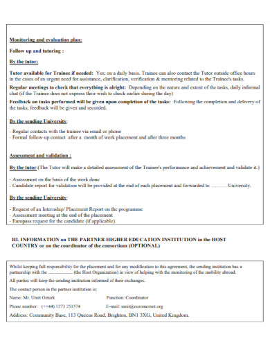 staff training agreement in pdf