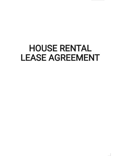 house rental lease agreement templates