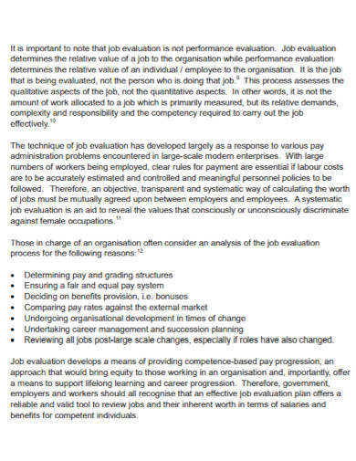Job Knowledge Evaluation - 3+ Examples, Format, Pdf | Examples