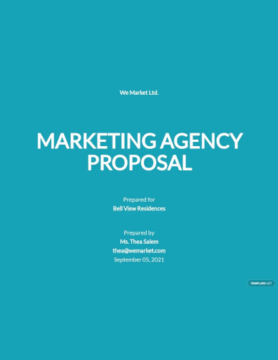marketing agency proposal template