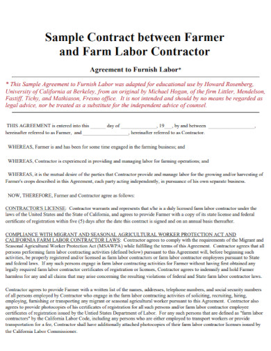 printable contract farming agreement