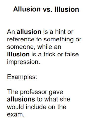 allusion vs illusion