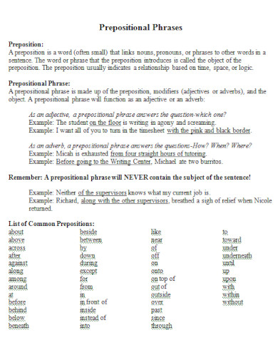 draft preposition