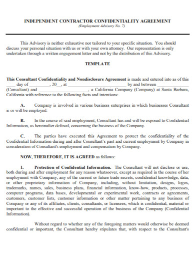 employment confidentiality agreement in pdf