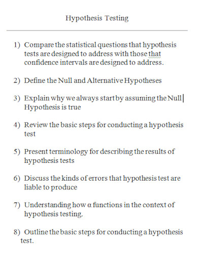 hypothesis testing in doc