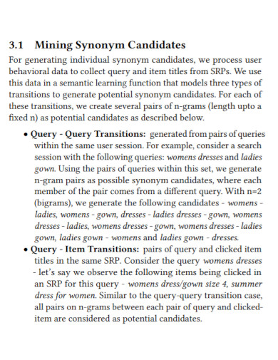 mining synonym candidates