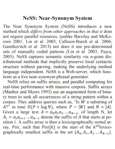 near synonym system