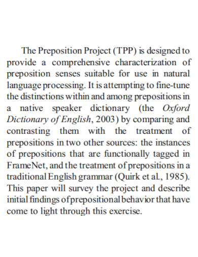 preposition project