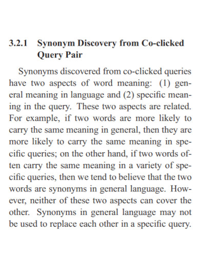 synonym discovery