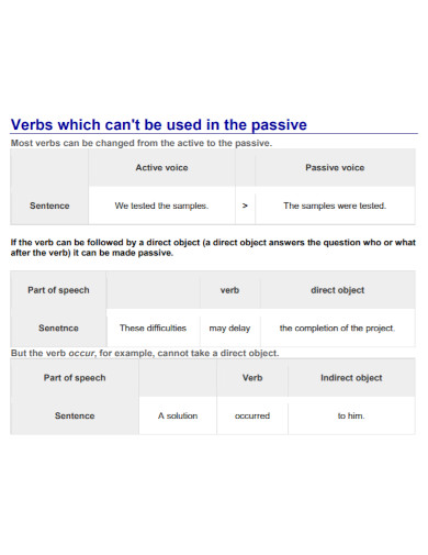 verb sentences in pdf