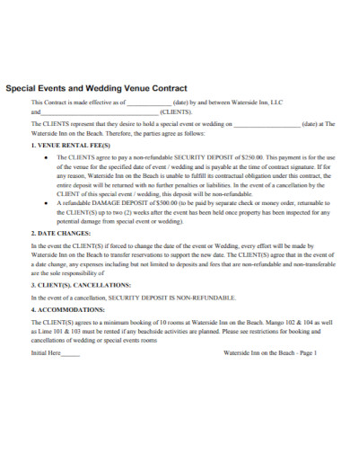 wedding event contract in pdf