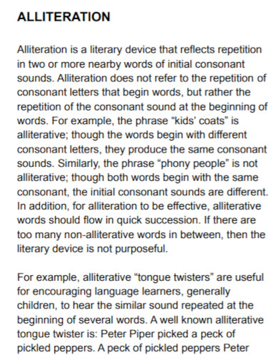 alliteration template