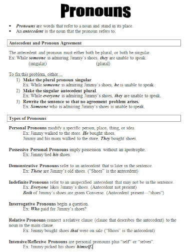 antecedent and pronoun agreement in doc 