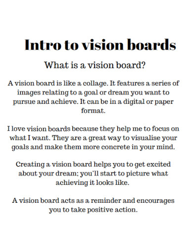 basic vision boards