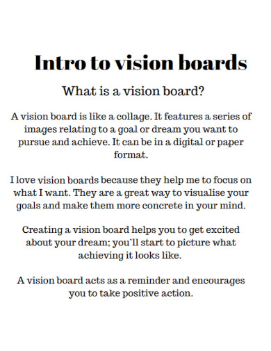 Vision Board - 100+ Examples, Format, How to Make, Pdf