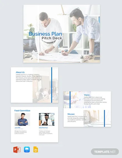 business plan pitch deck template