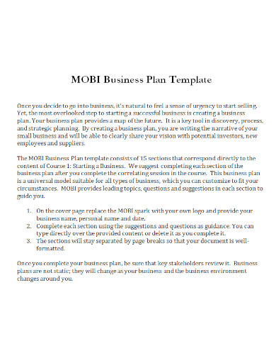 business plan template in doc