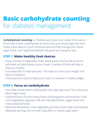 carbohydrates for diabetes