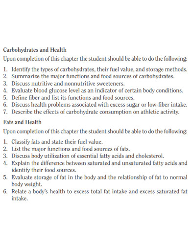 carbohydrates and health