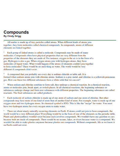 compounds template