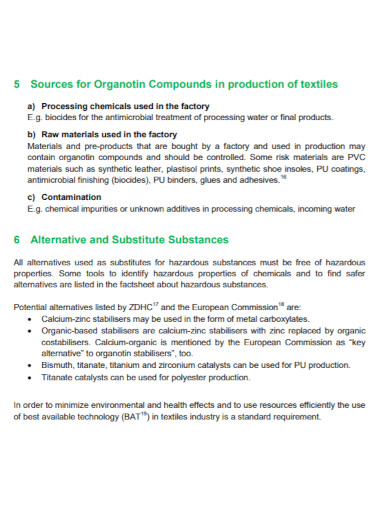 compounds in production