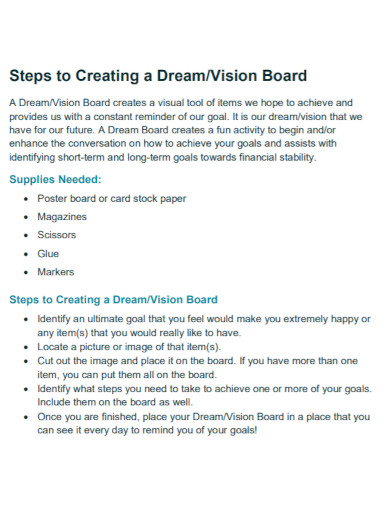 dream vision board