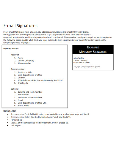 email signatures with examples