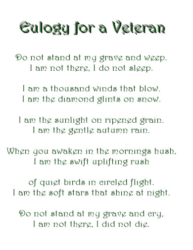 eulogy for a veteran
