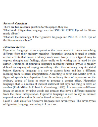 figurative language literature review