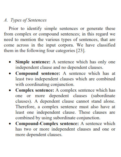 formal compound sentences