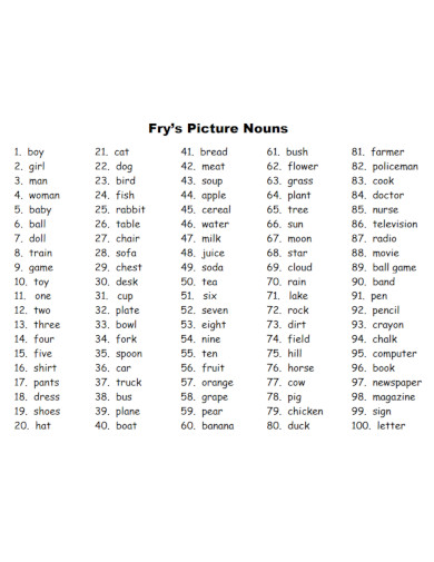 fry’s picture noun