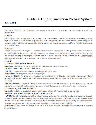 high resolution protein system