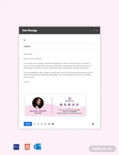 massage email signature template