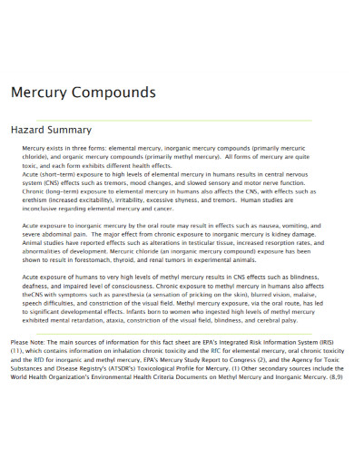 mercury compounds