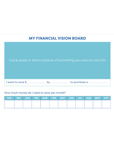 my financial vision board