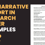 Narrative Report in Research Paper Examples