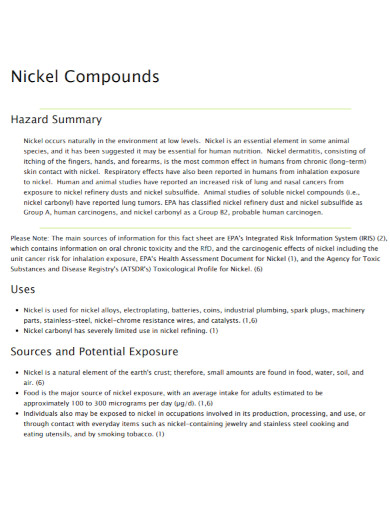 nickel compounds