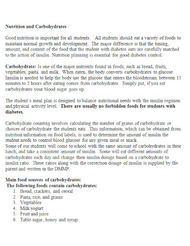 nutrition and carbohydrates