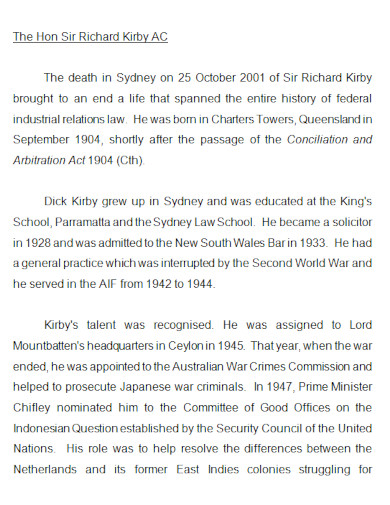 obituary examples in doc