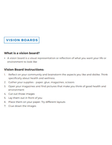 Vision Board - 100+ Examples, Format, How to Make, Pdf