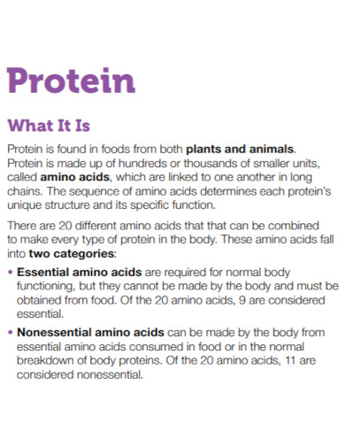 proteins template