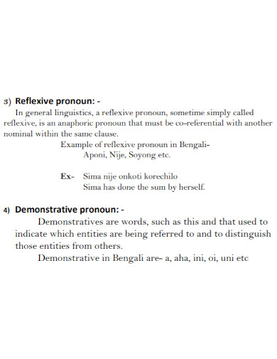 reflexive pronoun