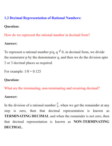 representation of rational numbers