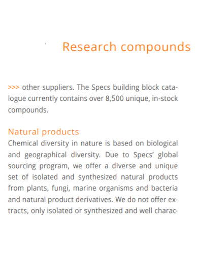 research compounds