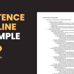 Sentence Outline Example