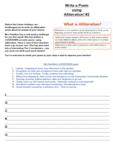Alliteration - 100+ Examples, Format, Pdf | Examples