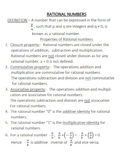 teacher rational numbers