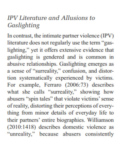 the sociology of gaslighting