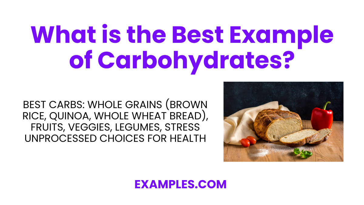what is the best example of carbohydrates