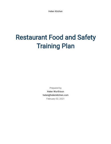 annual training plan template